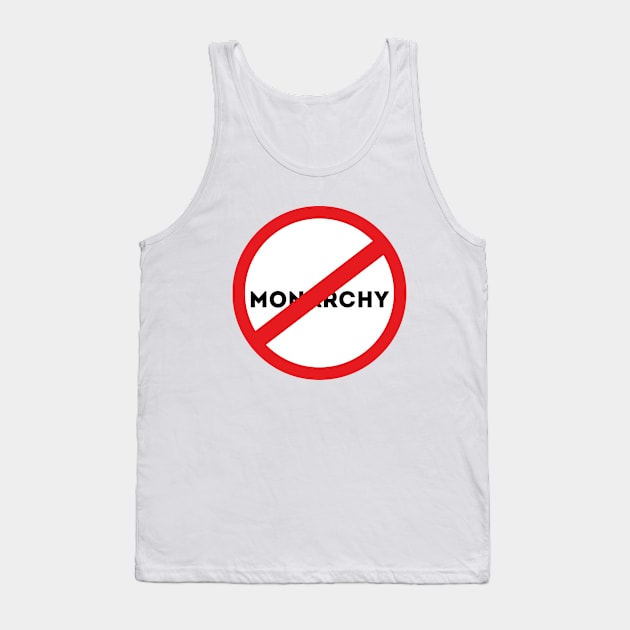 No to the Monarchy Tank Top by DiegoCarvalho